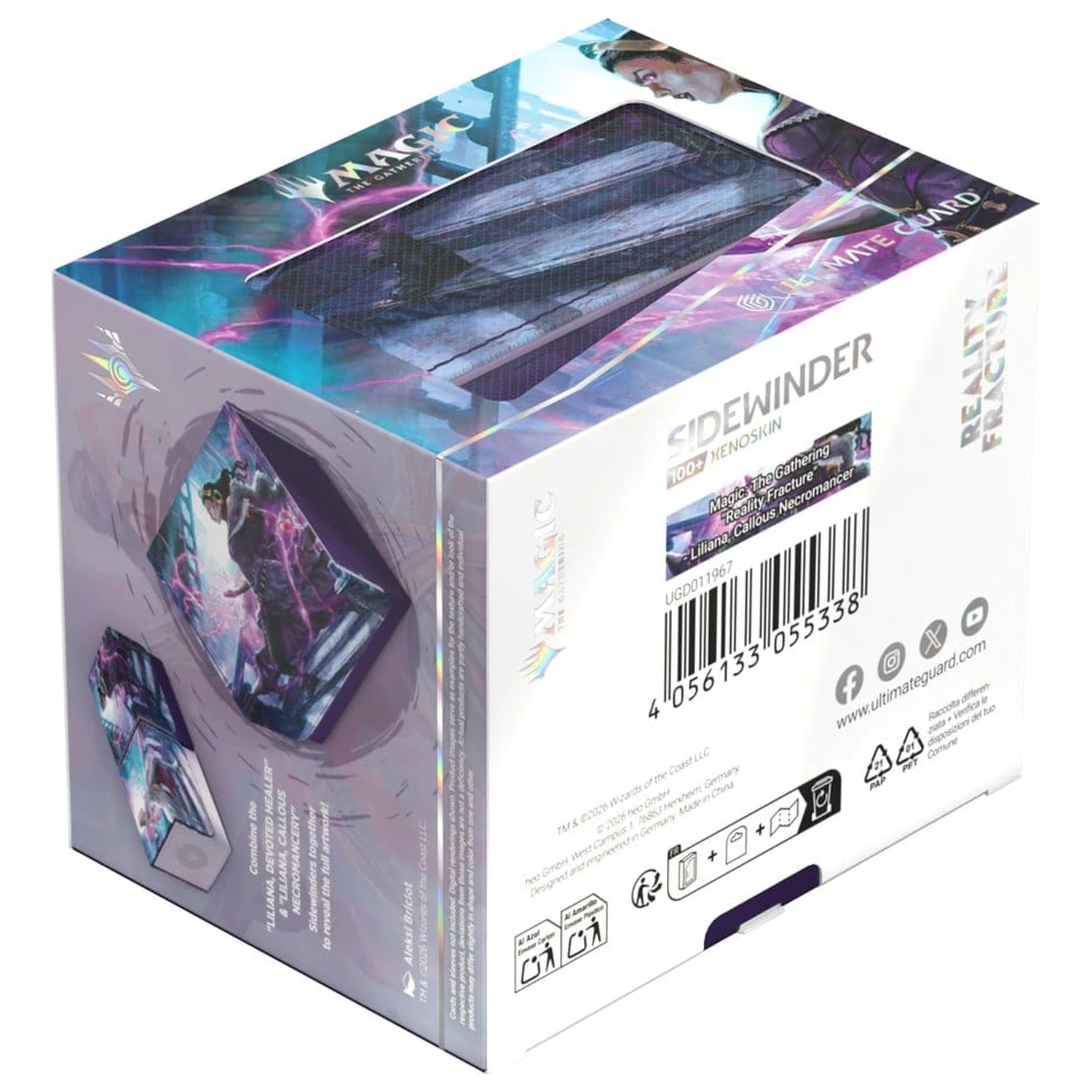 Ultimate Guard Sidewinder 100+ Xenoskin Magic: The Gathering "Reality Fracture" - Liliana, Callous Necromancer fotografija izdelka