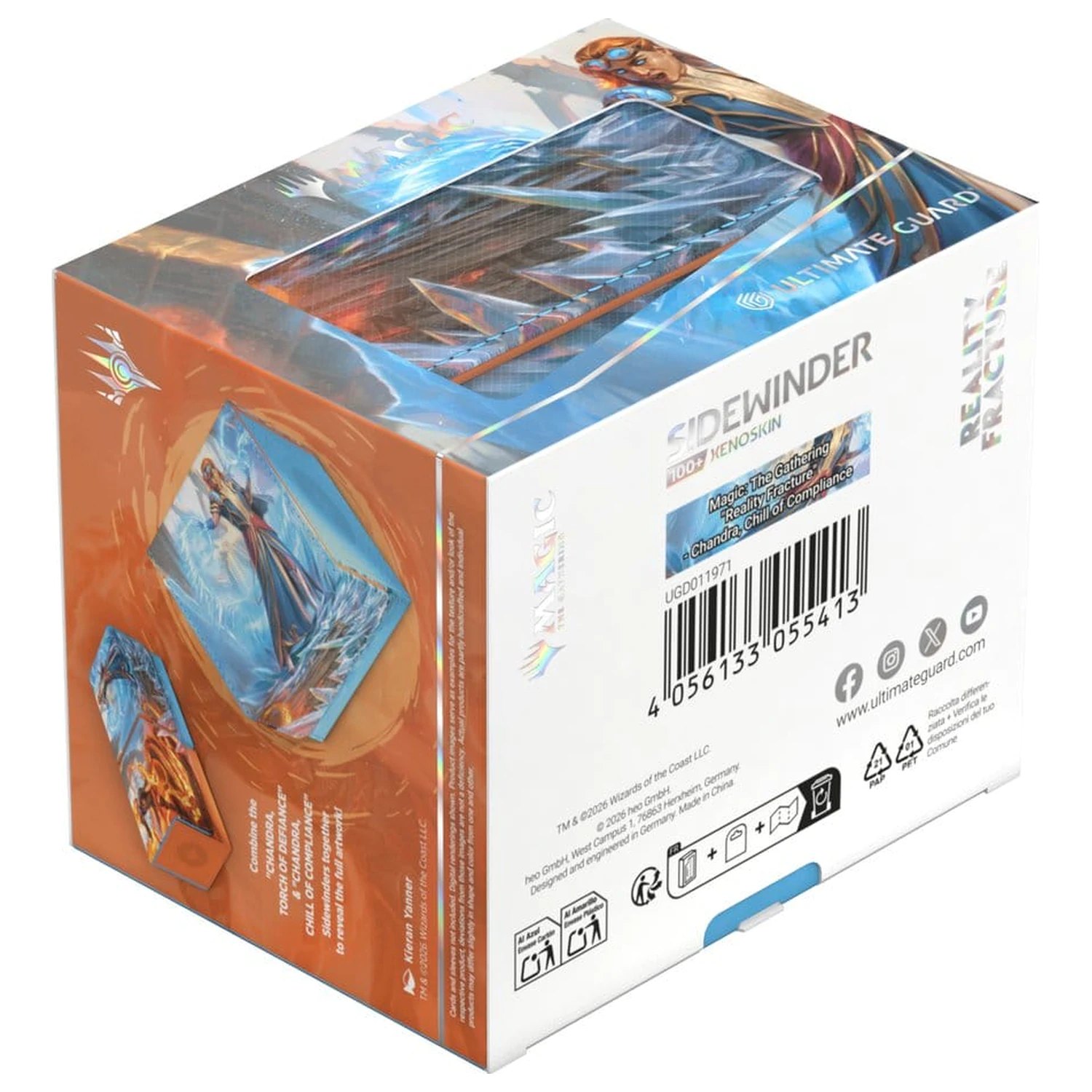 Ultimate Guard Sidewinder 100+ Xenoskin Magic: The Gathering "Reality Fracture" - Chandra, Chill of Compliance fotografija izdelka