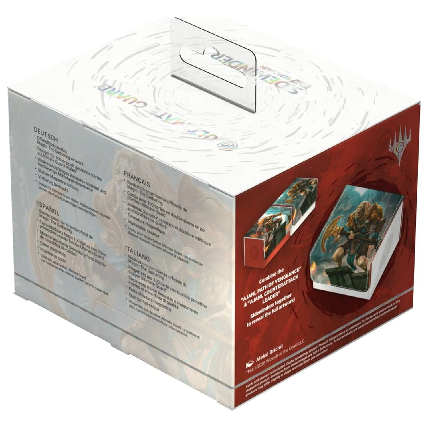 Ultimate Guard Sidewinder 100+ Xenoskin Magic: The Gathering "Reality Fracture" - Ajani, Counterattack Leader fotografija izdelka