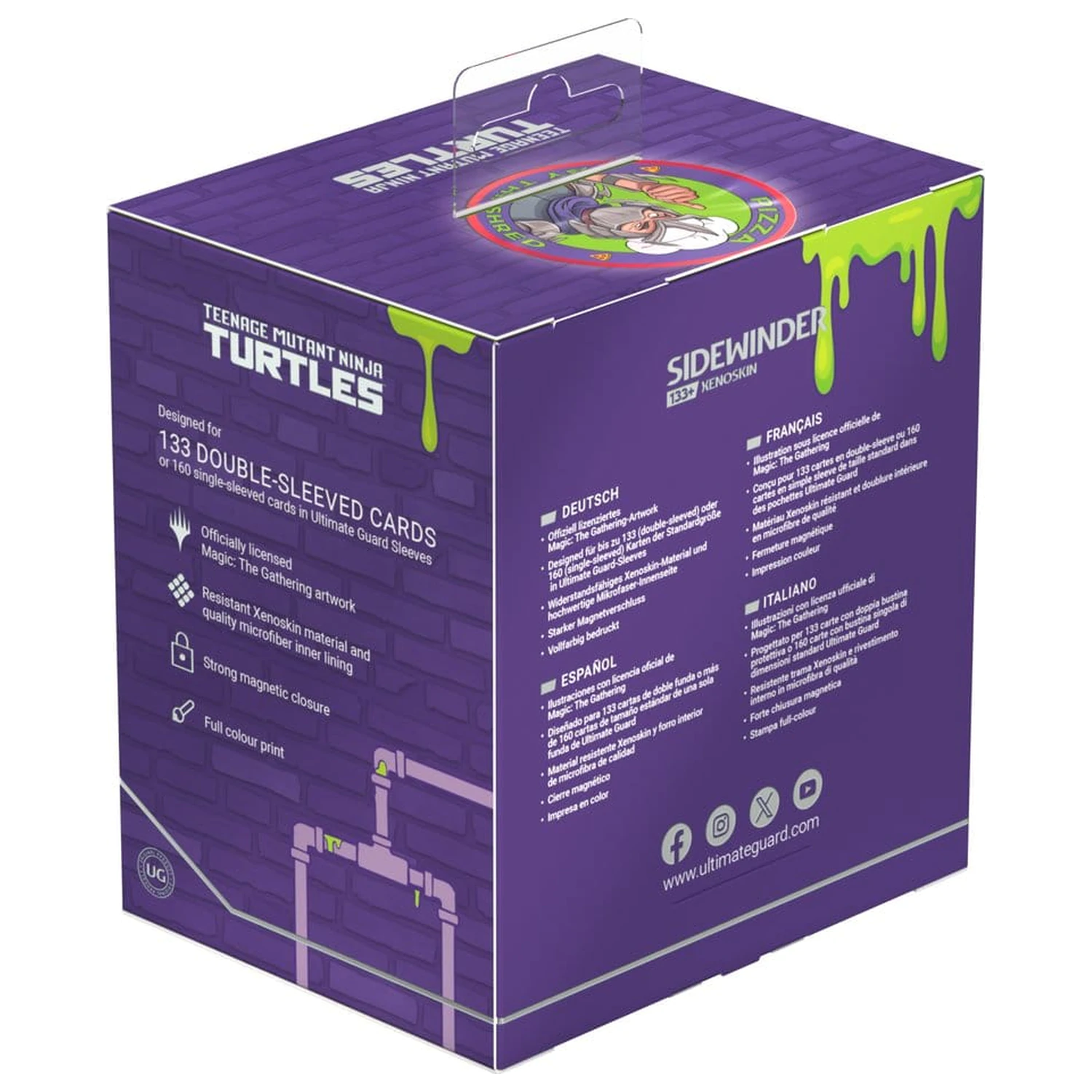 Ultimate Guard Sidewinder 133+ Xenoskin Magic: The Gathering | Teenage Mutant Ninja Turtles - Pizza box fotografija izdelka