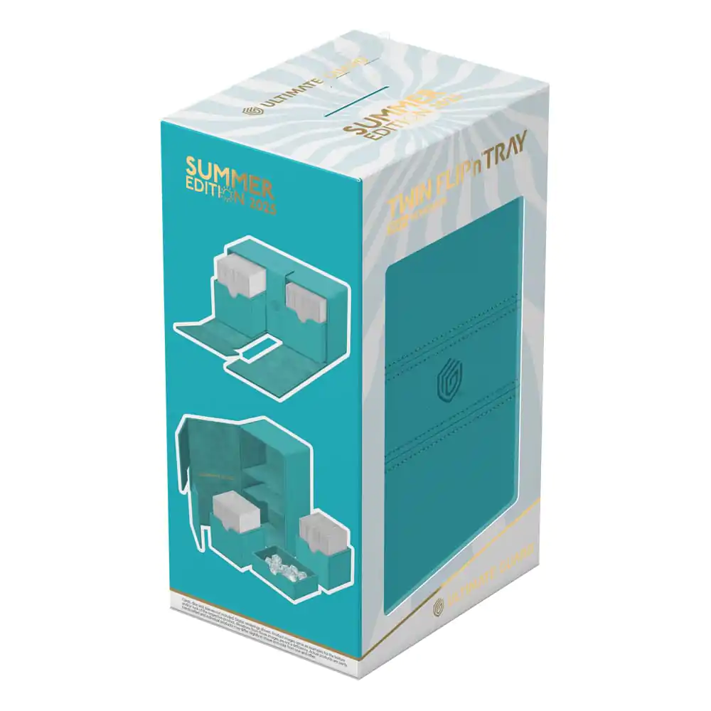 Ultimate Guard Twin Flip'n'Tray 200+ Xenoskin "Summer Edition 2025" - Lagoon fotografija izdelka