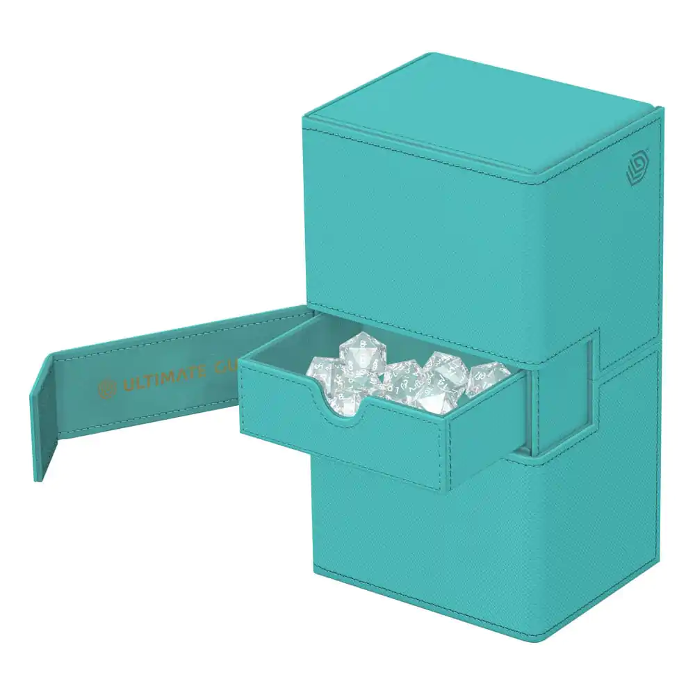 Ultimate Guard Twin Flip'n'Tray 200+ Xenoskin "Summer Edition 2025" - Lagoon fotografija izdelka