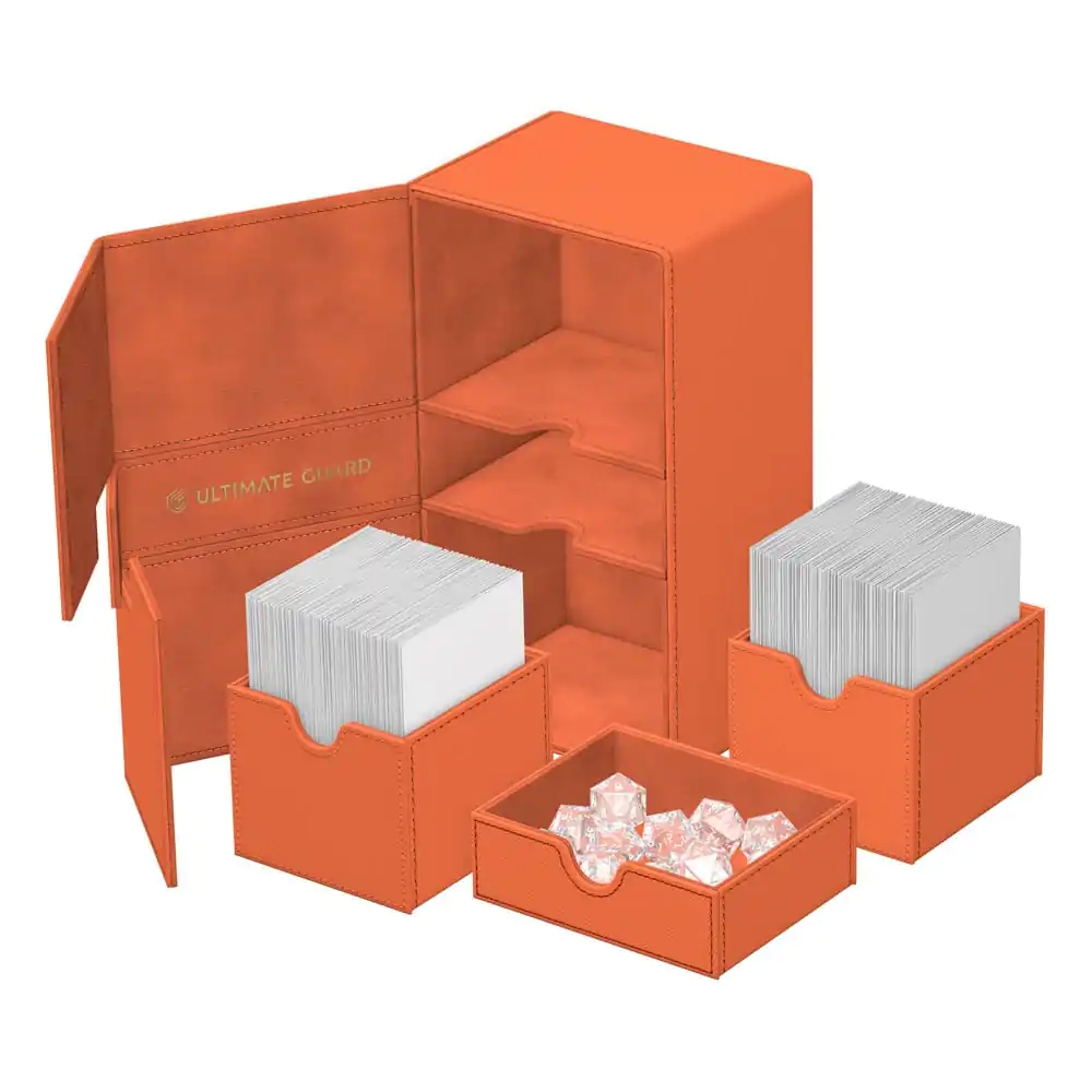 Ultimate Guard Dvojni Flip'n'Tray 200+ Xenoskin "Summer Edition 2025" - Breskev fotografija izdelka