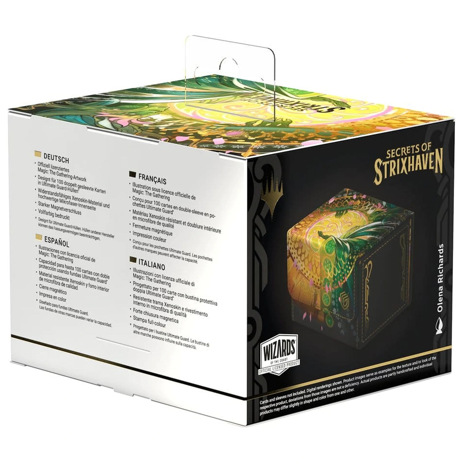 Ultimate Guard Sidewinder 100+ Xenoskin Magic: The Gathering "Secrets of Strixhaven" - Veil of Summer škatlica za komplet fotografija izdelka