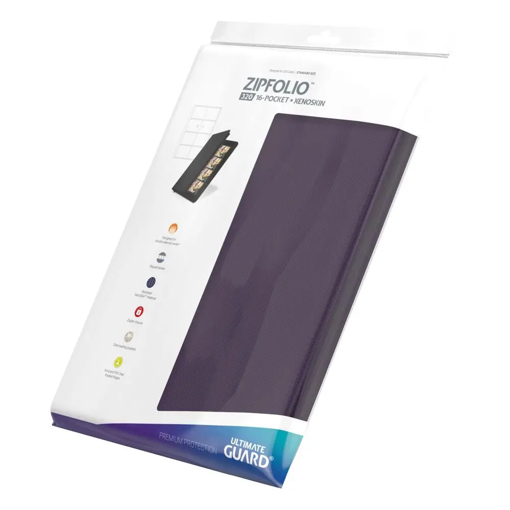 Ultimate Guard Zipfolio 320 - 16-Žepni XenoSkin Vijolična fotografija izdelka