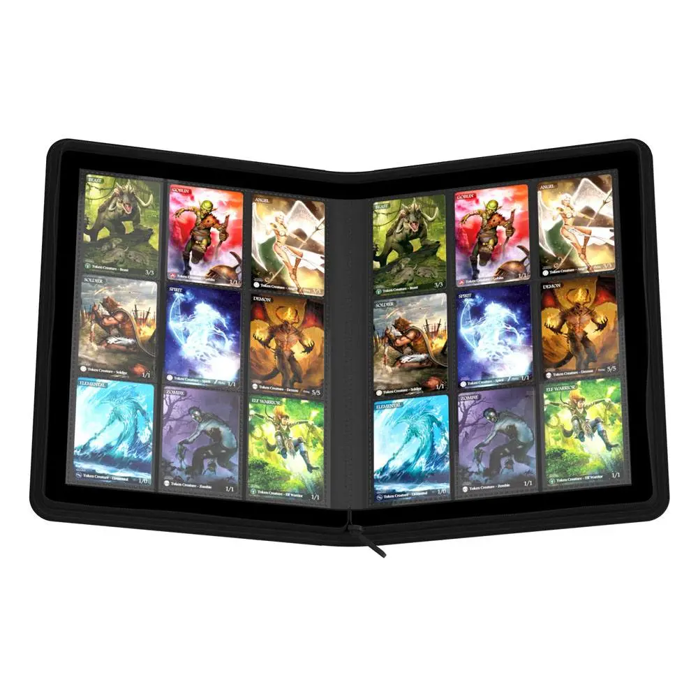 Ultimate Guard Zipfolio 360 - 18-Žepni XenoSkin Črn fotografija izdelka