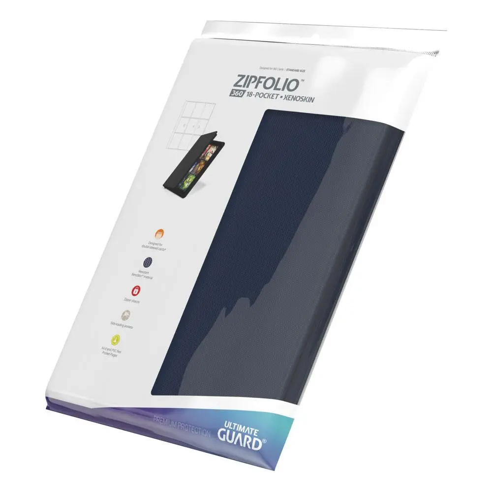 Ultimate Guard Zipfolio 360 - 18-Žepni XenoSkin Modra fotografija izdelka
