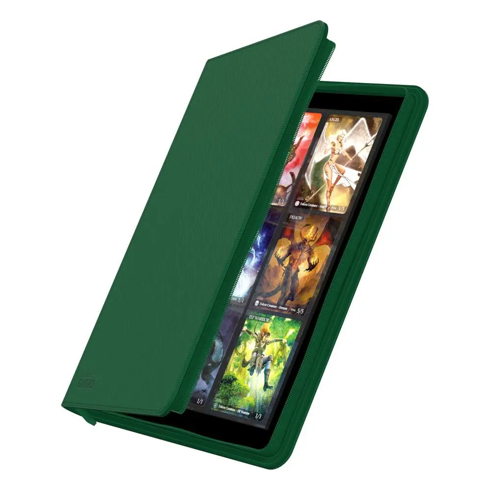 Ultimate Guard Zipfolio 360 - 18-žepni XenoSkin Zeleni fotografija izdelka