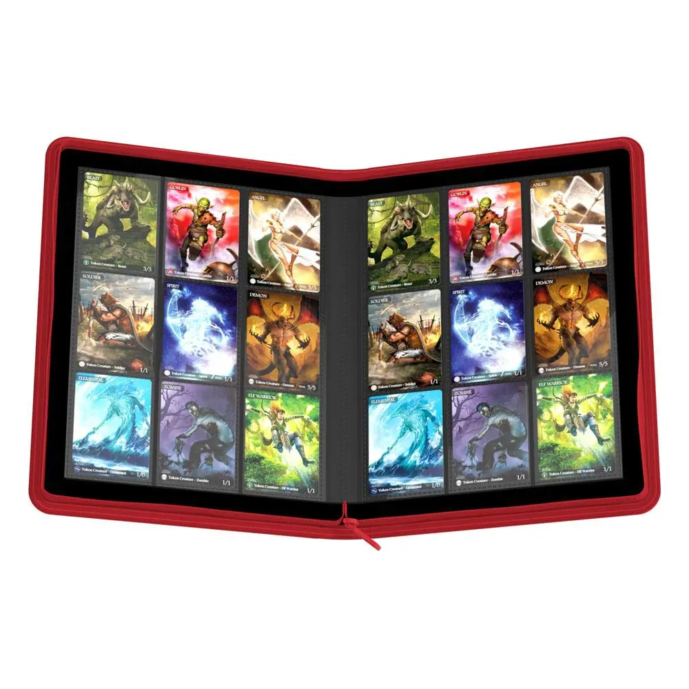Ultimate Guard Zipfolio 360 - 18-Žepni XenoSkin Rdeča fotografija izdelka