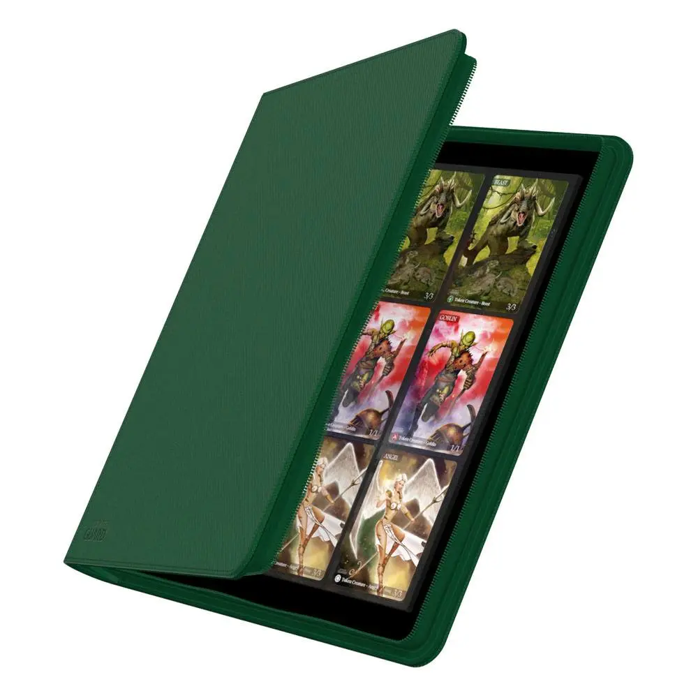 Ultimate Guard Zipfolio 480 - 24-Žepni XenoSkin (Quadrow) - Zelena fotografija izdelka