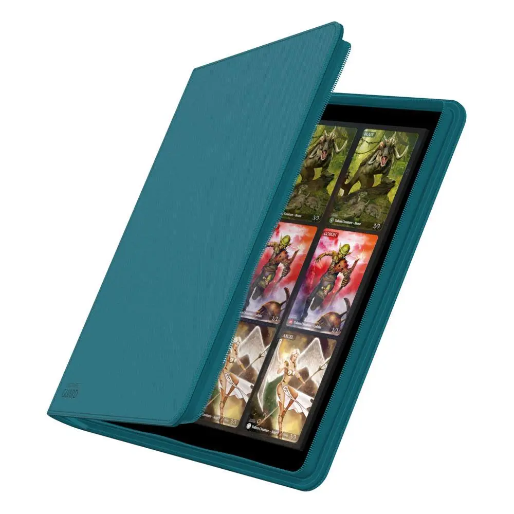 Ultimate Guard Zipfolio 480 - 24-Žepni XenoSkin (Quadrow) - Petrolno Modra fotografija izdelka
