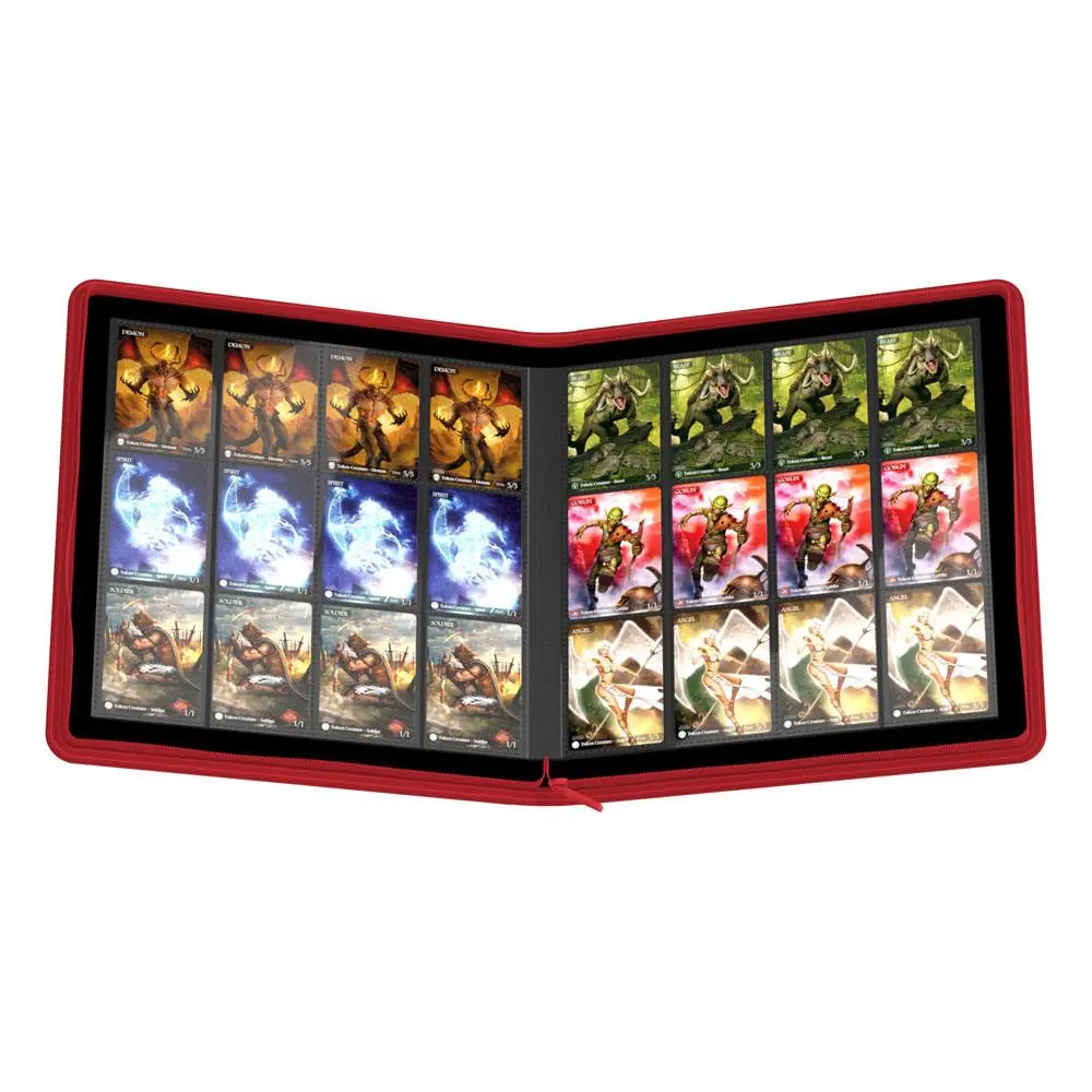Ultimate Guard Zipfolio 480 - 24-Žepni XenoSkin (Quadrow) - Rdeča fotografija izdelka