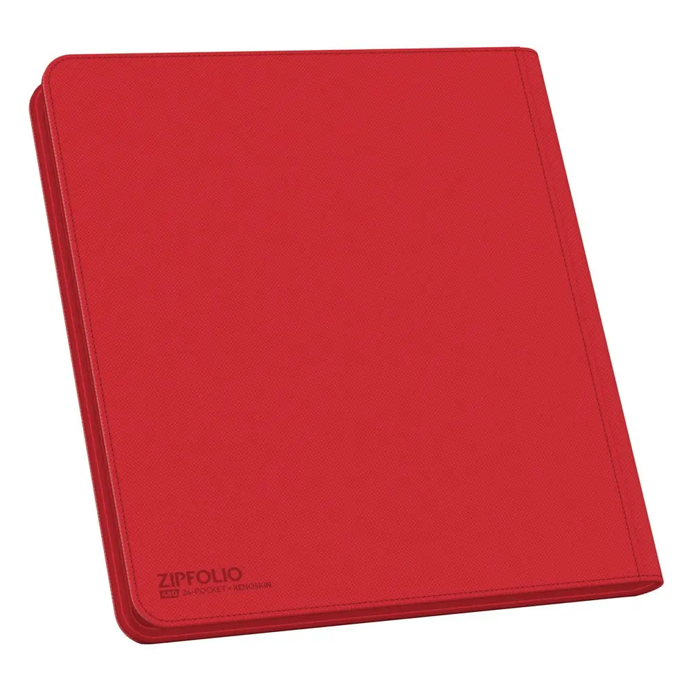 Ultimate Guard Zipfolio 480 - 24-Žepni XenoSkin (Quadrow) - Rdeča fotografija izdelka