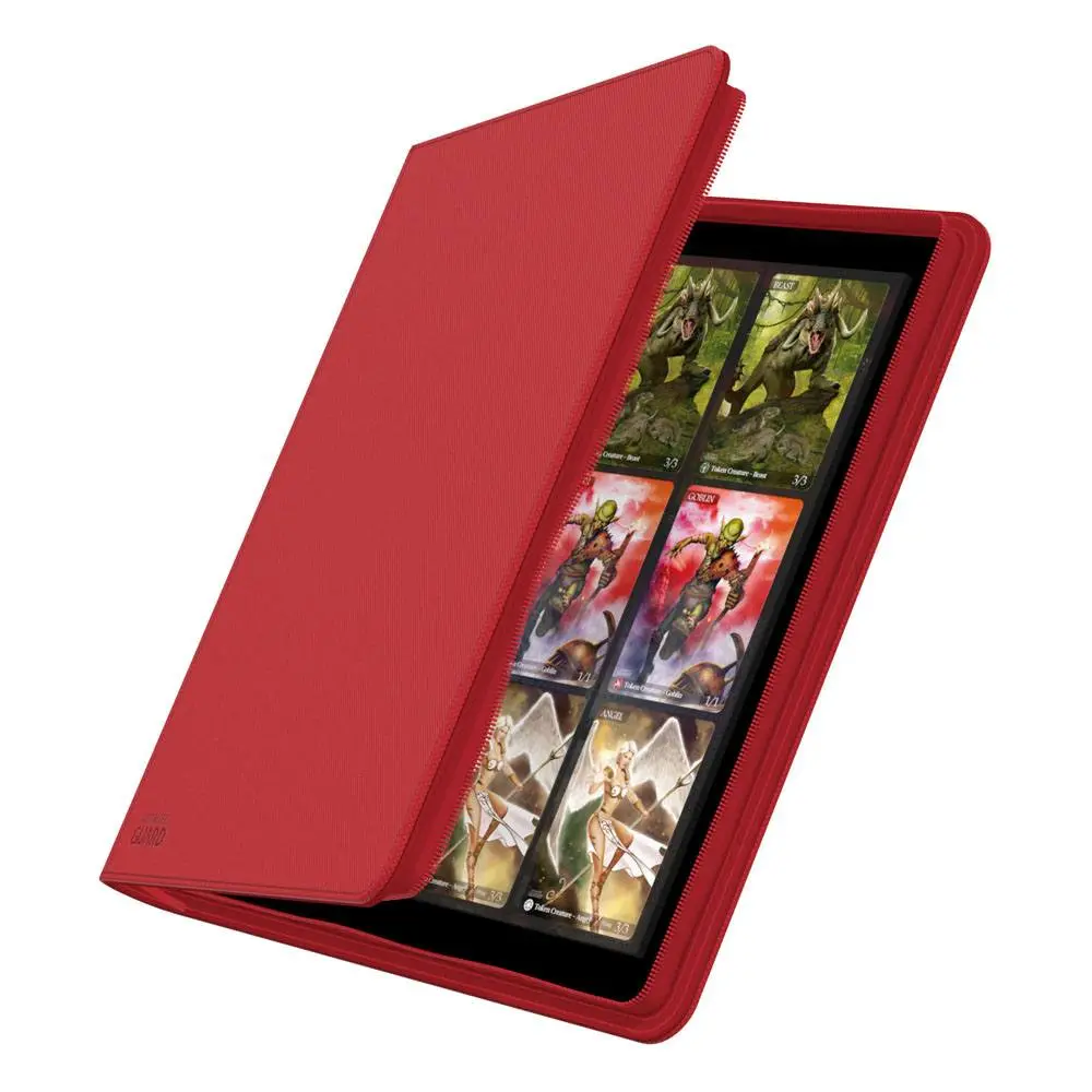 Ultimate Guard Zipfolio 480 - 24-Žepni XenoSkin (Quadrow) - Rdeča fotografija izdelka