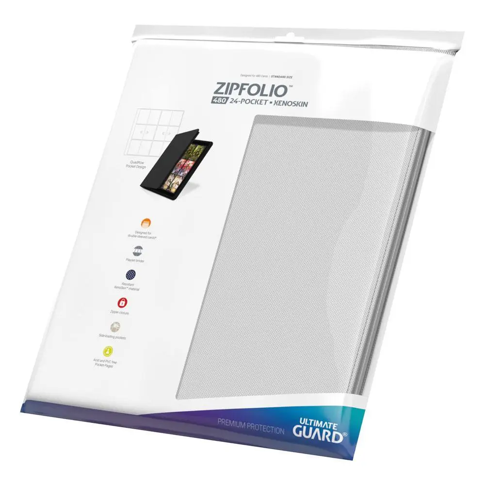 Ultimate Guard Zipfolio 480 - Žepni XenoSkin (Quadrow) - Bela fotografija izdelka