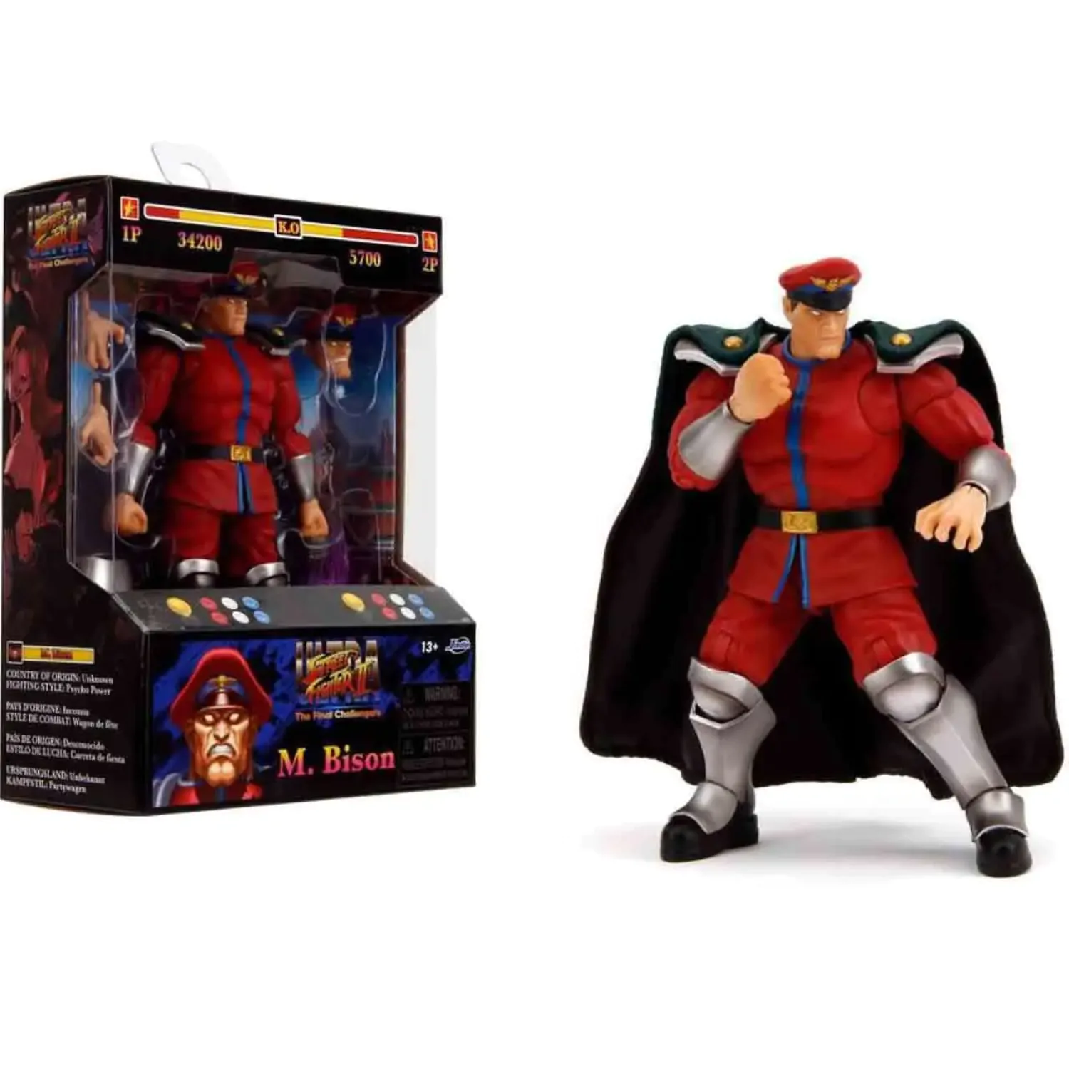 Akcijska figura Ultra Street Fighter II: The Final Challengers 1/12 Bison 15 cm fotografija izdelka