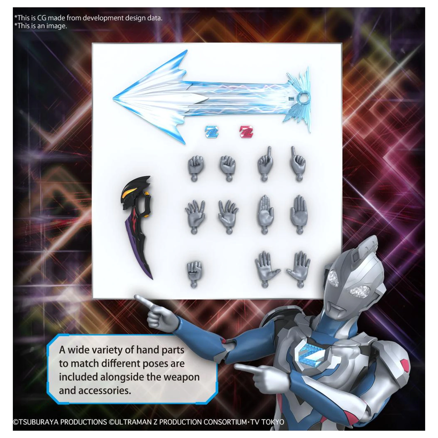ULTRAMAN Figure-rise Standard Ultraman Z Original Model Komplet fotografija izdelka
