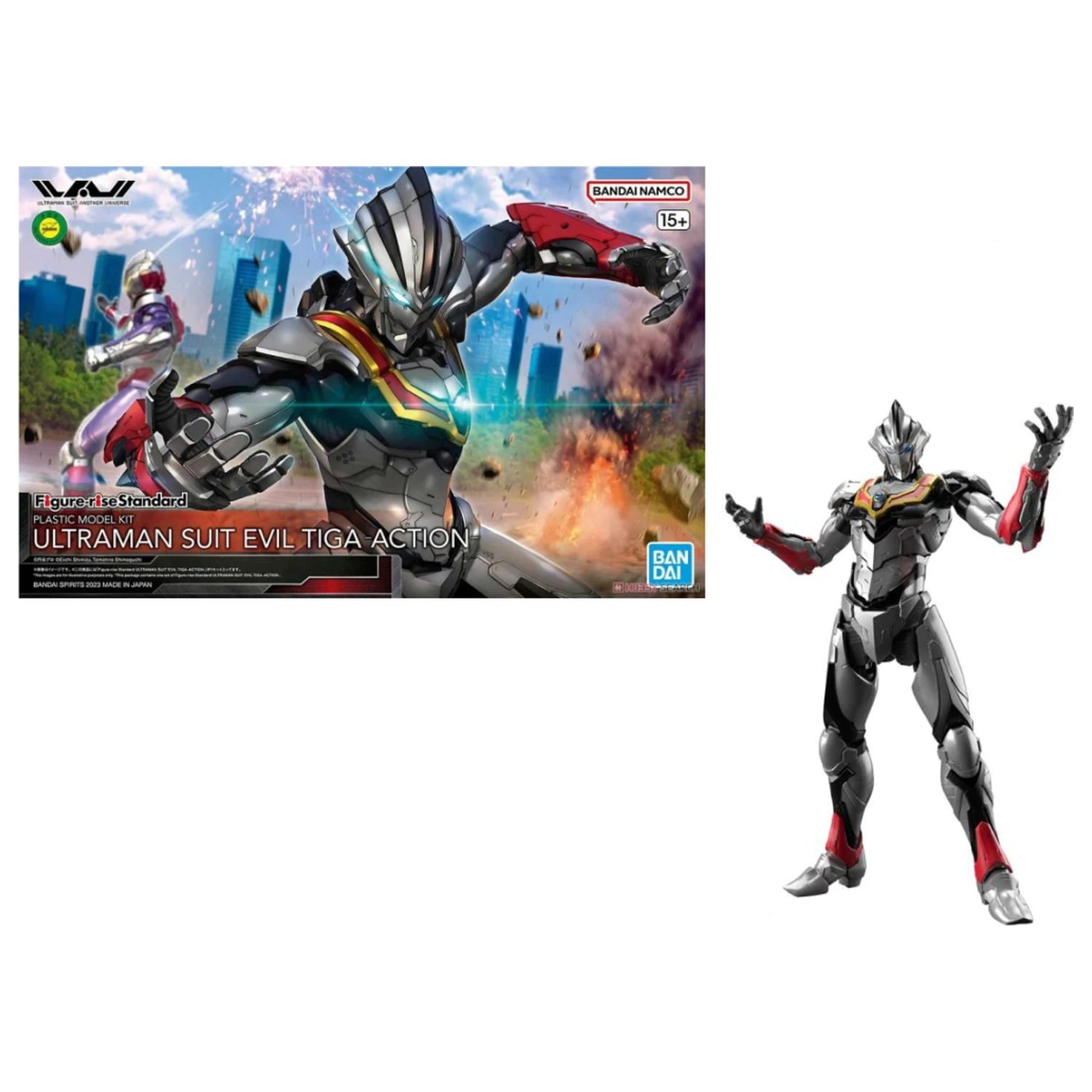 Ultraman Figure-rise Standard Ultraman Evil Tiga "Akcijski" komplet modelov fotografija izdelka