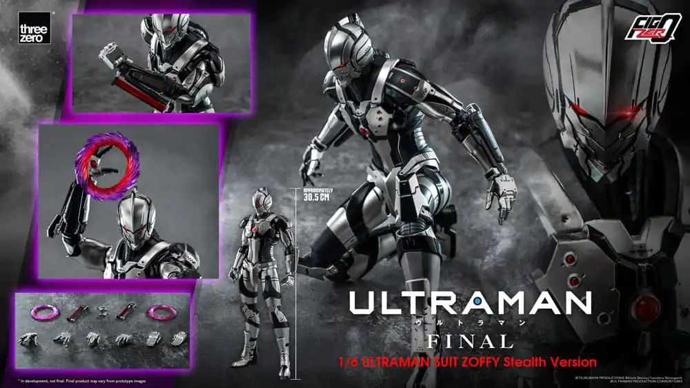 Ultraman Final FigZero akcijska figura 1/6 Ultraman Suit Zoffy Stealth Version 30 cm fotografija izdelka