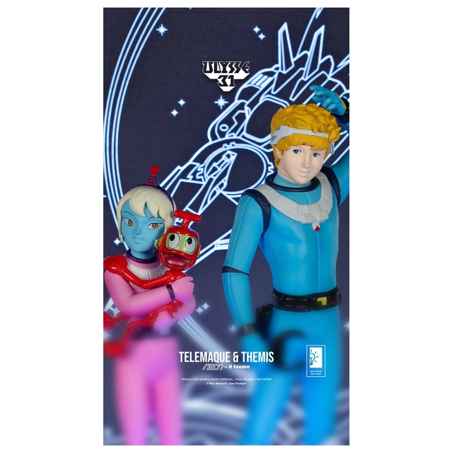 Ulysse 31 Neon figura 1/9 Telemachus & Themis 20 cm fotografija izdelka
