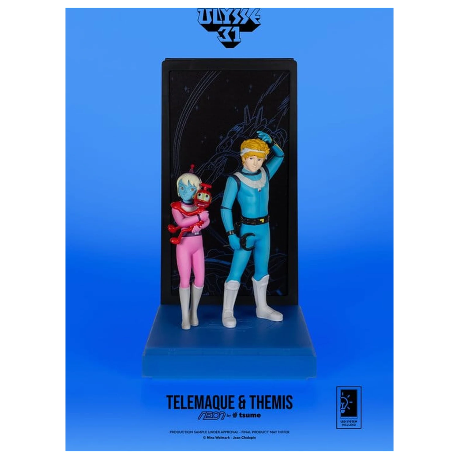 Ulysse 31 Neon figura 1/9 Telemachus & Themis 20 cm fotografija izdelka