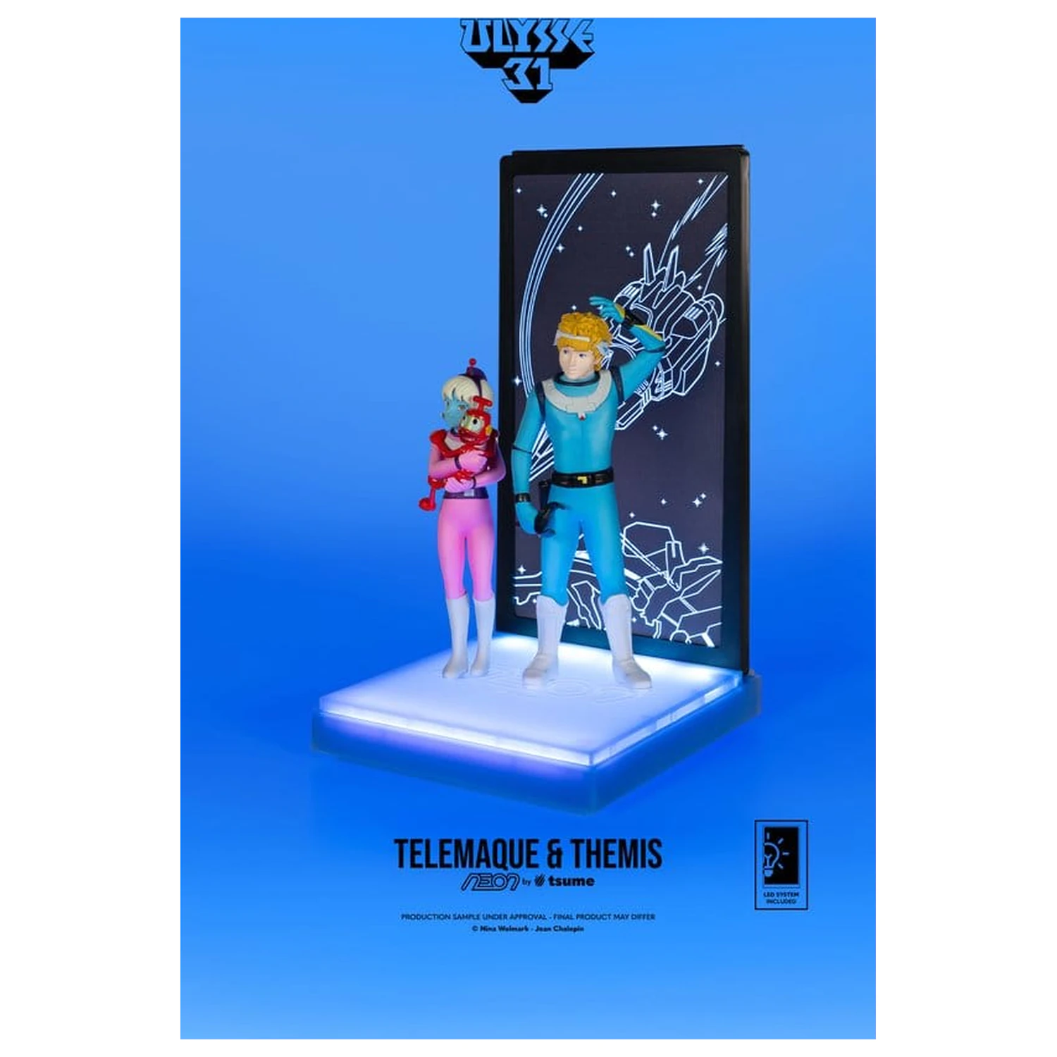 Ulysse 31 Neon figura 1/9 Telemachus & Themis 20 cm fotografija izdelka