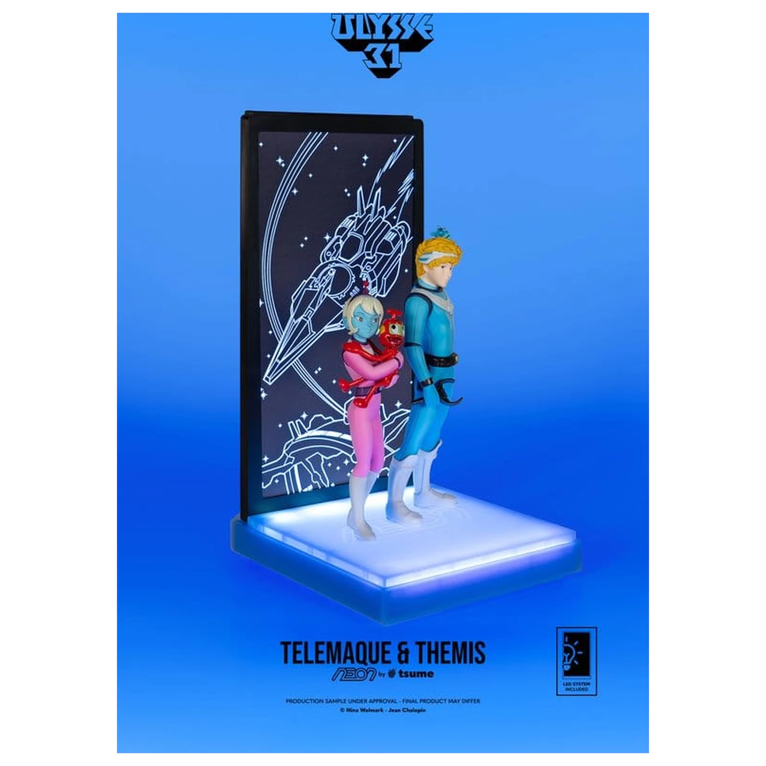 Ulysse 31 Neon figura 1/9 Telemachus & Themis 20 cm fotografija izdelka