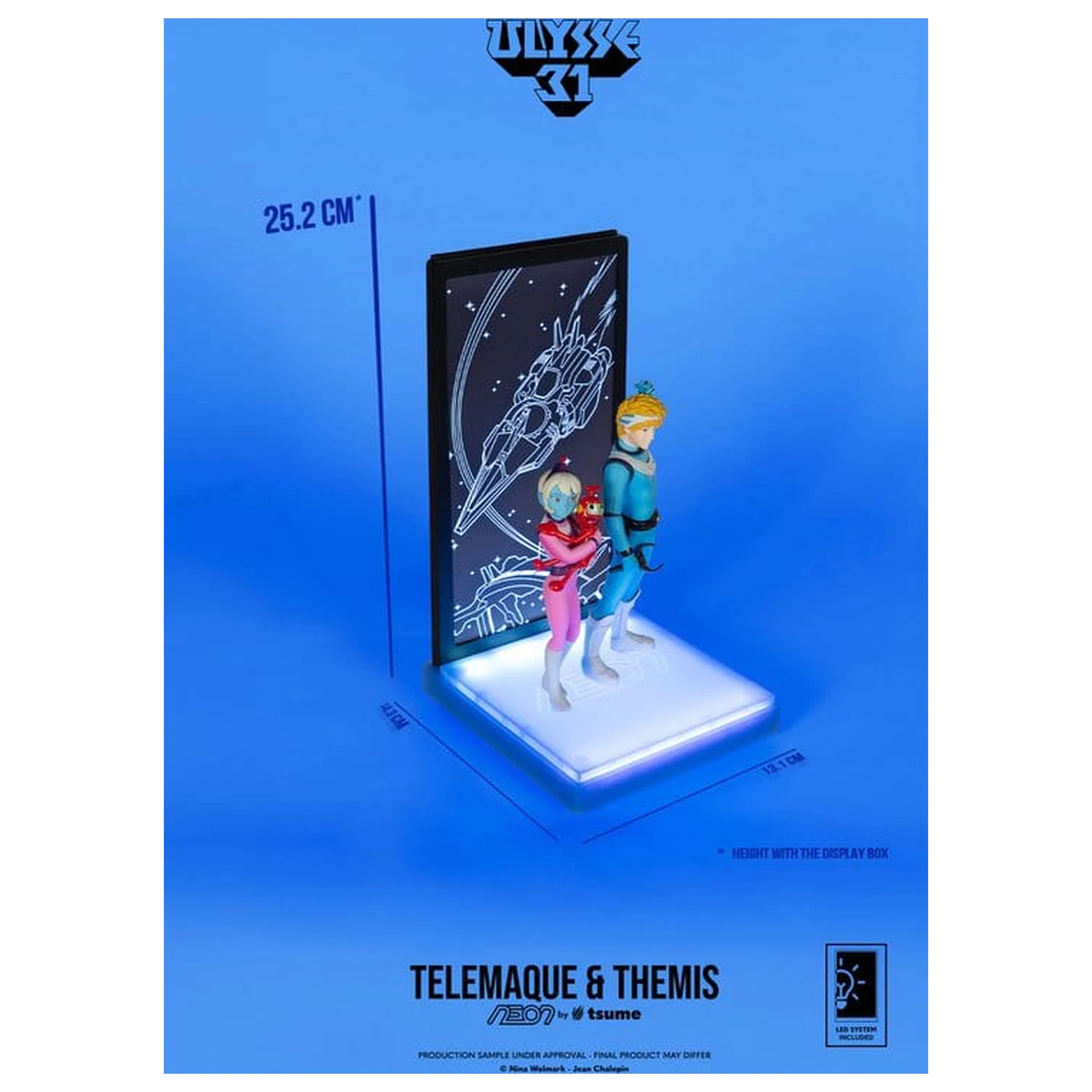 Ulysse 31 Neon figura 1/9 Telemachus & Themis 20 cm fotografija izdelka