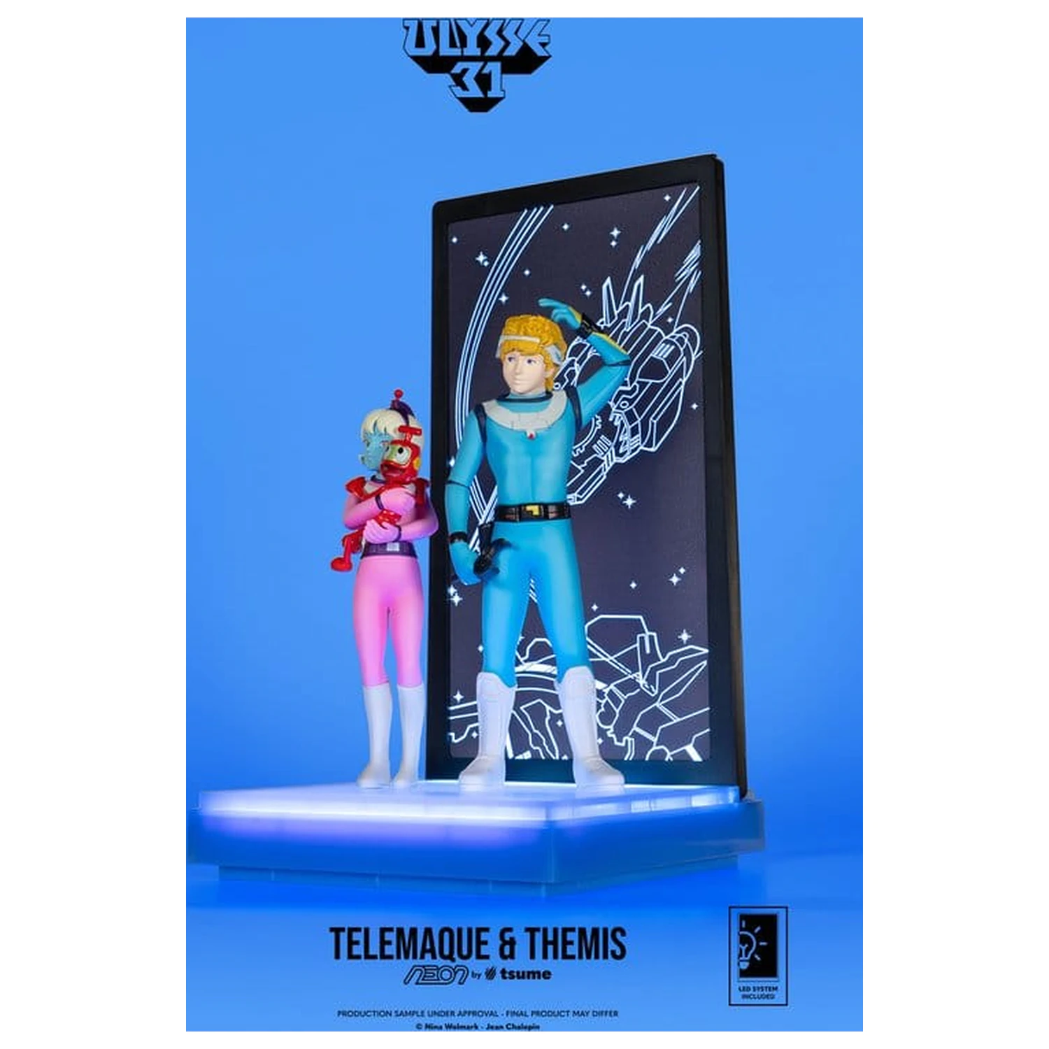 Ulysse 31 Neon figura 1/9 Telemachus & Themis 20 cm fotografija izdelka
