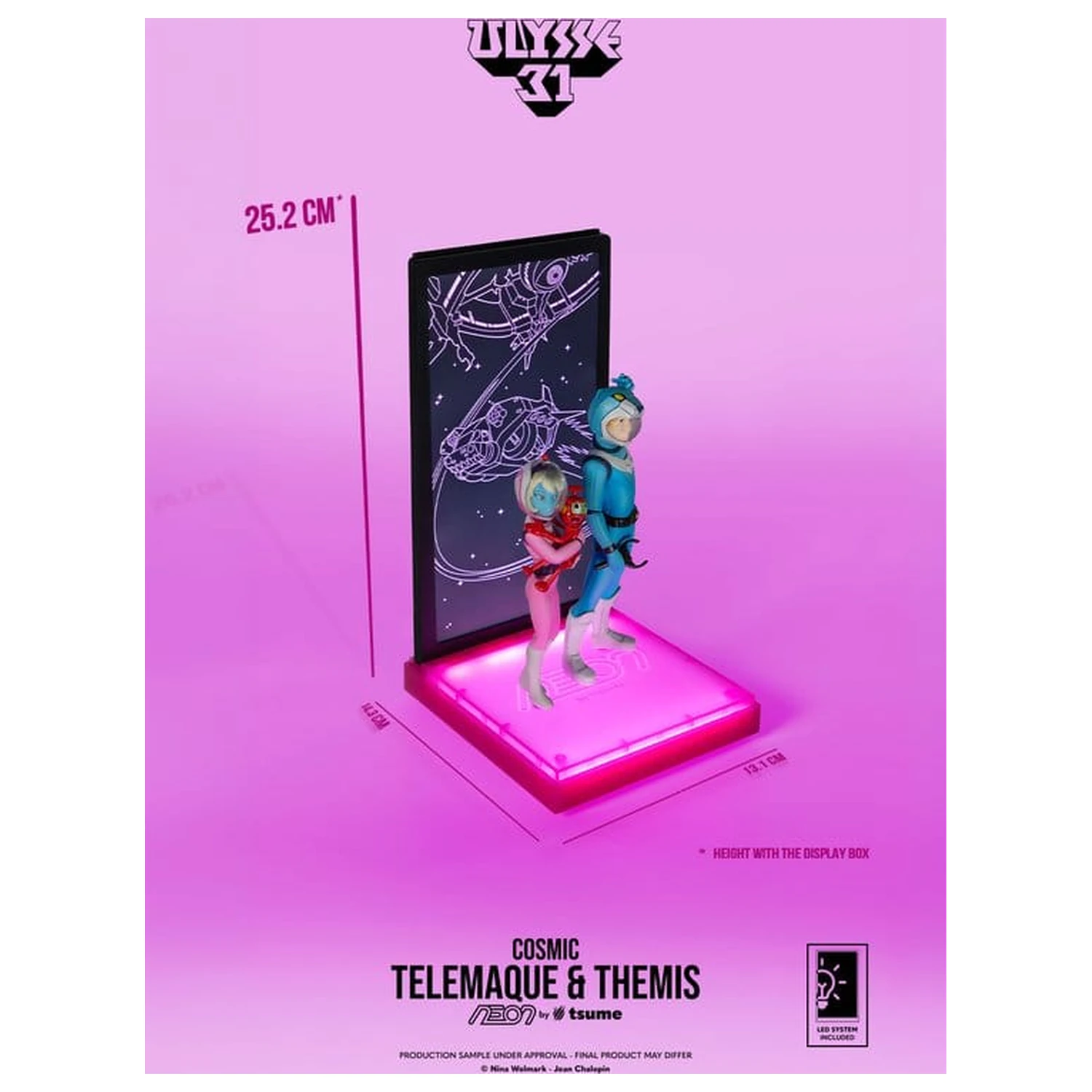 Ulysse 31 Neon figura 1/9 Telemachus & Themis Cosmic Version 20 cm fotografija izdelka