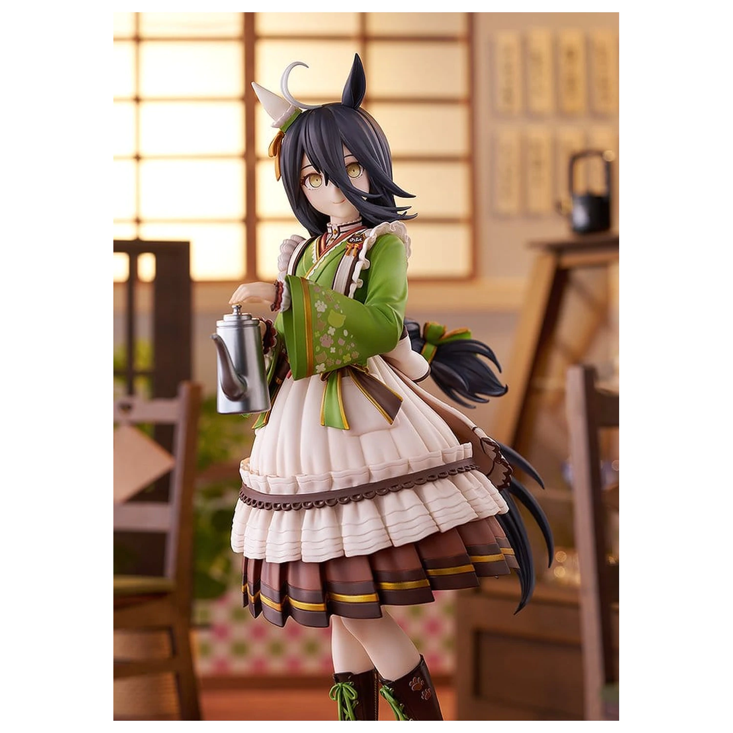 Uma Musume Pretty Derby PVC kip 1/7 Manhattan Cafe Willow-Green Evening 24 cm fotografija izdelka