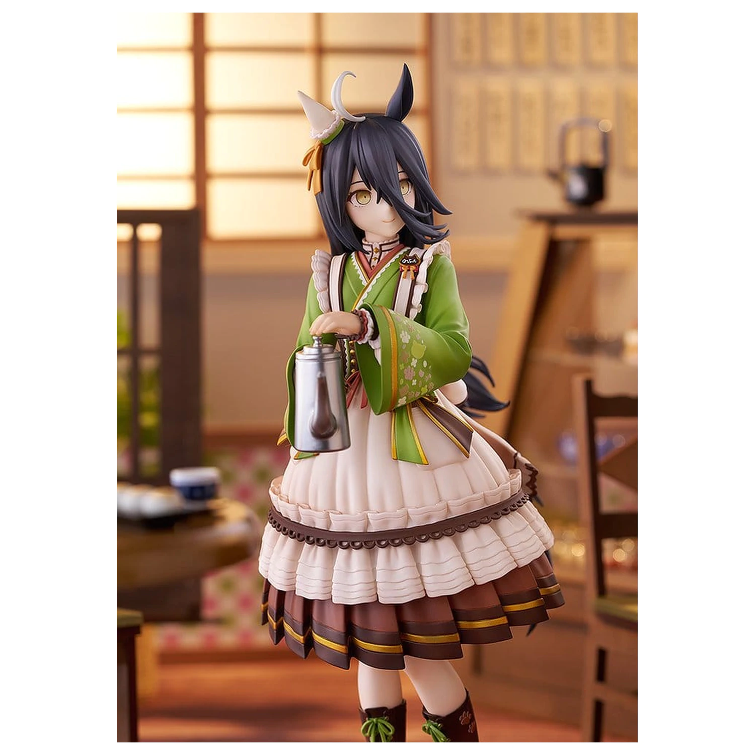 Uma Musume Pretty Derby PVC kip 1/7 Manhattan Cafe Willow-Green Evening 24 cm fotografija izdelka