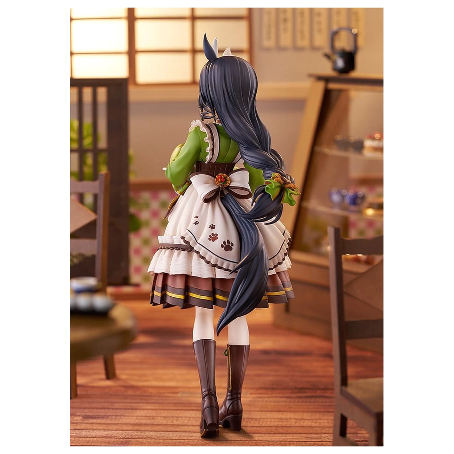 Uma Musume Pretty Derby PVC kip 1/7 Manhattan Cafe Willow-Green Evening 24 cm fotografija izdelka