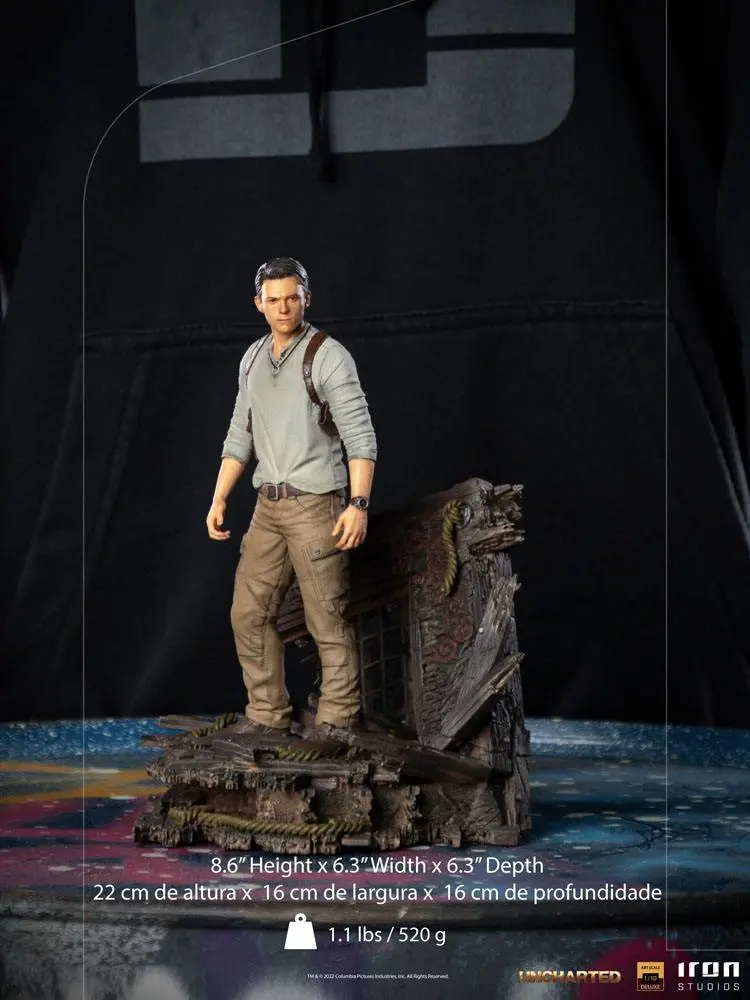 Uncharted Movie Deluxe Art Scale kip 1/10 Nathan Drake 22 cm fotografija izdelka