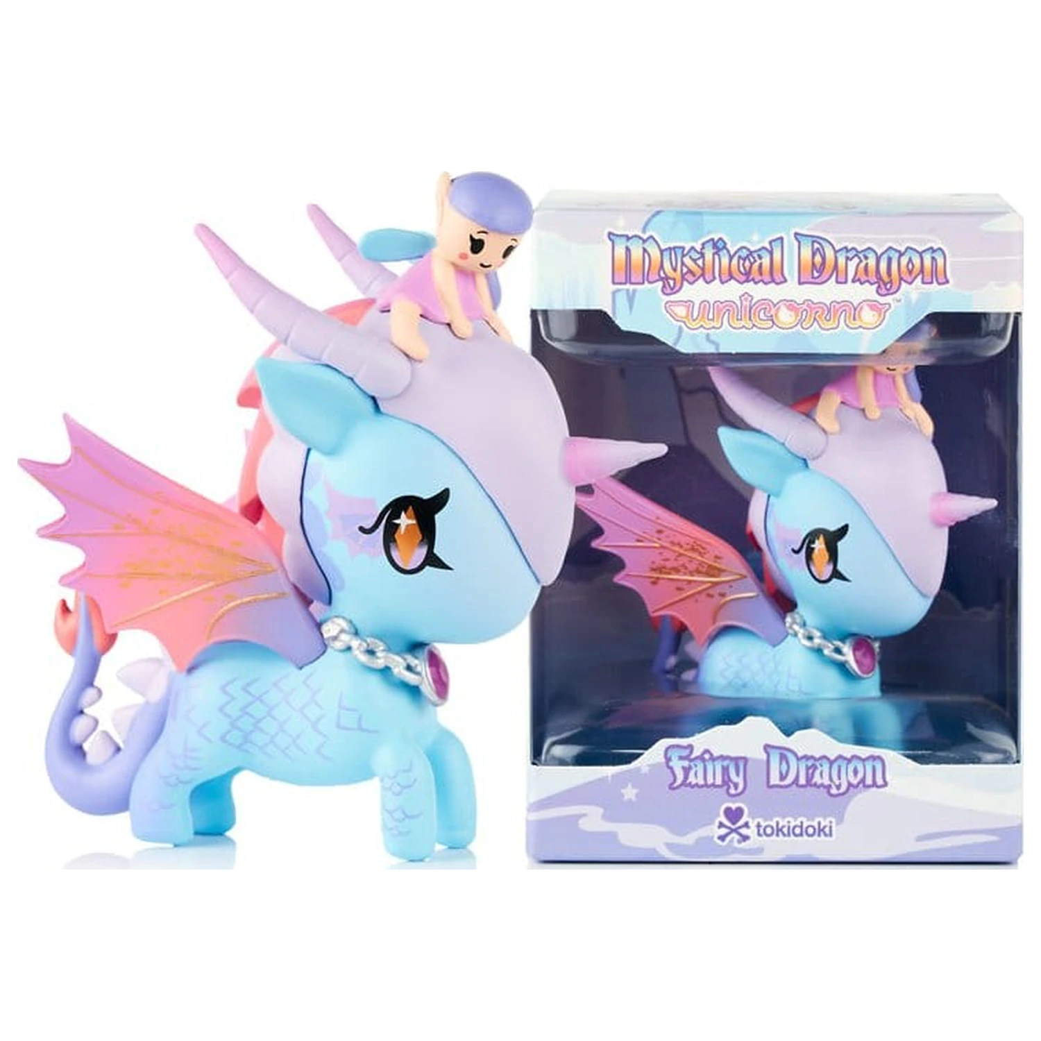 Unicorno Figura v škatli z okencem Mystical Dragon Line Fairy Dragon 8 cm fotografija izdelka