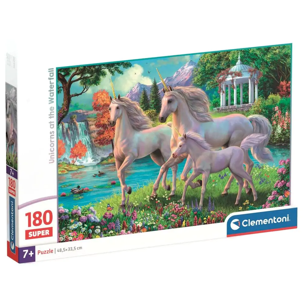 Unicorns at the Waterfall super puzzle 180 kosov fotografija izdelka