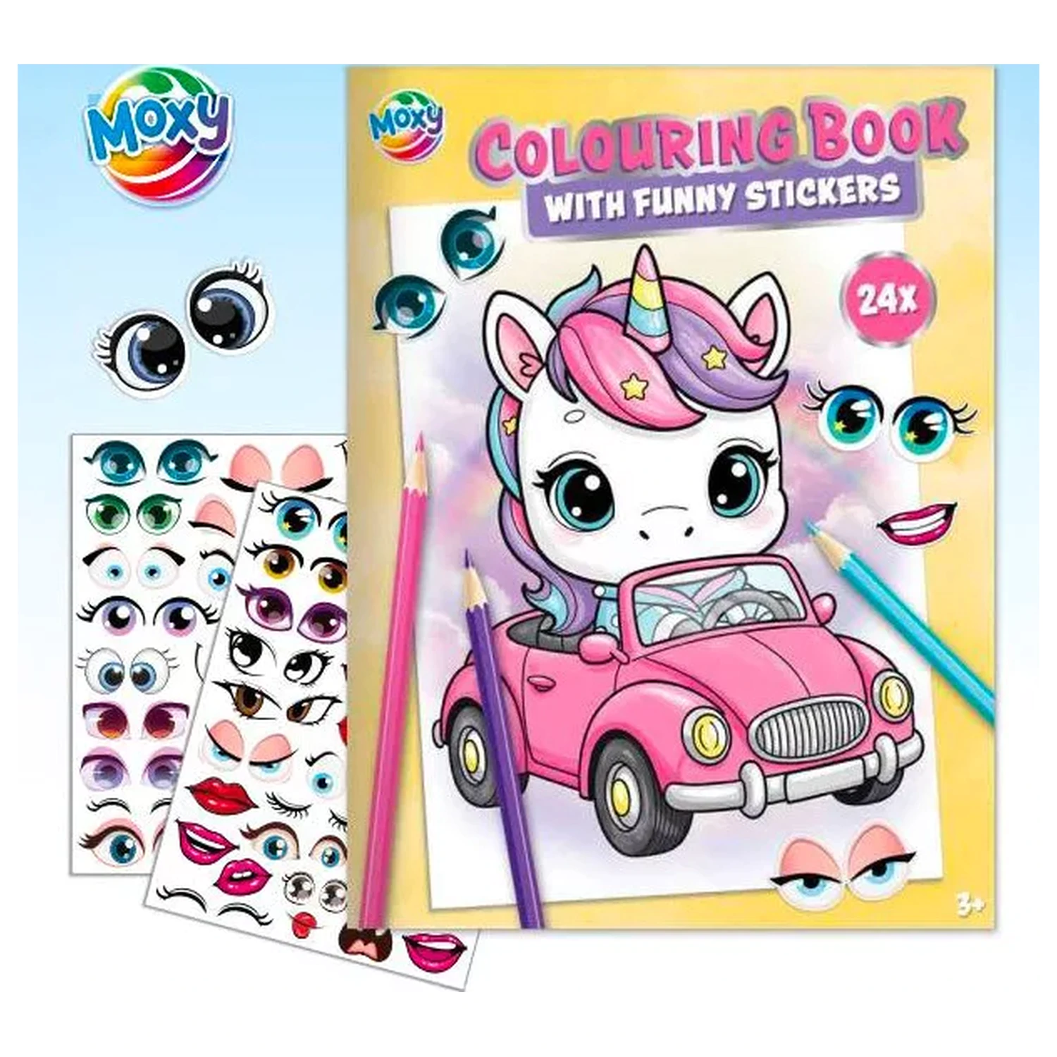 Unicorn Friends pobarvanka z nalepkami fotografija izdelka
