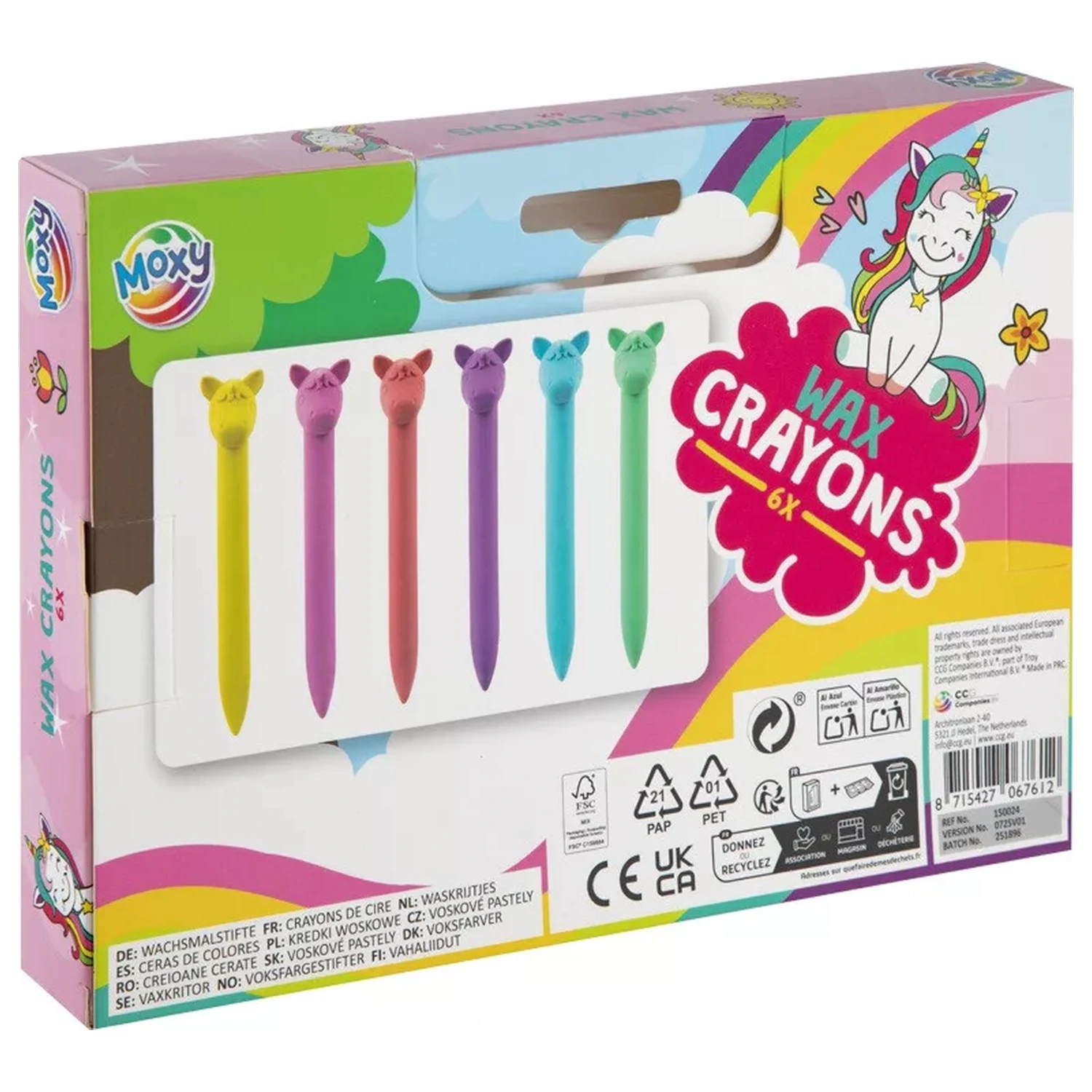 Unicorn Happy Shape Barvica, 6-delni komplet fotografija izdelka