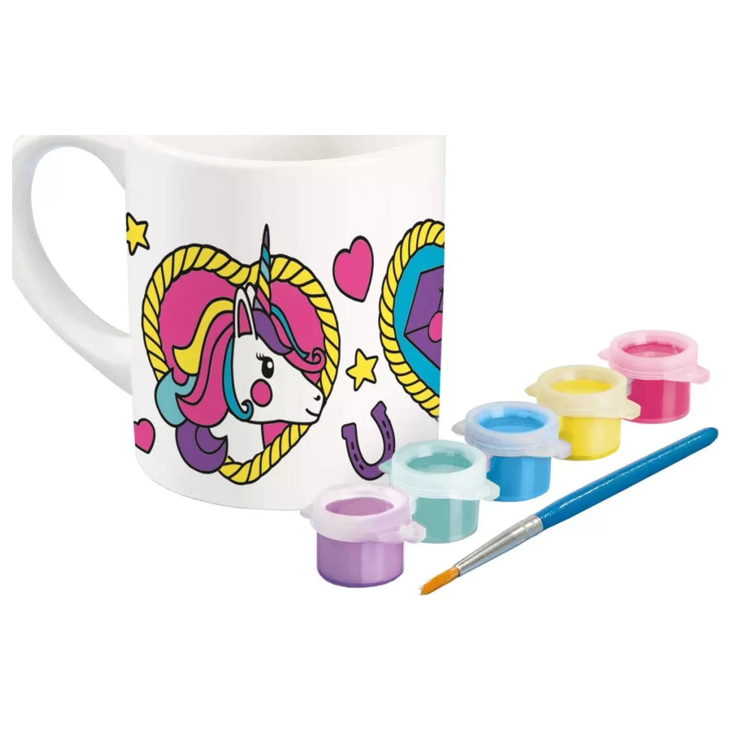 Unicorn Heart Barvna porcelanasta skodelica 235 ml fotografija izdelka