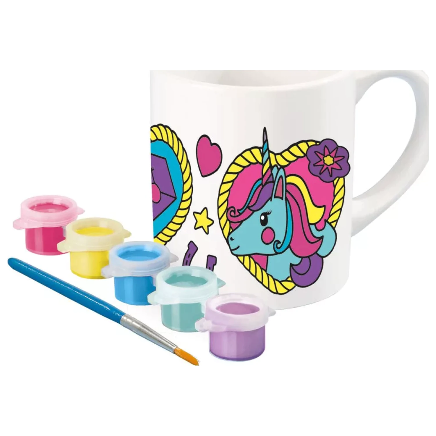 Unicorn Heart Barvna porcelanasta skodelica 235 ml fotografija izdelka