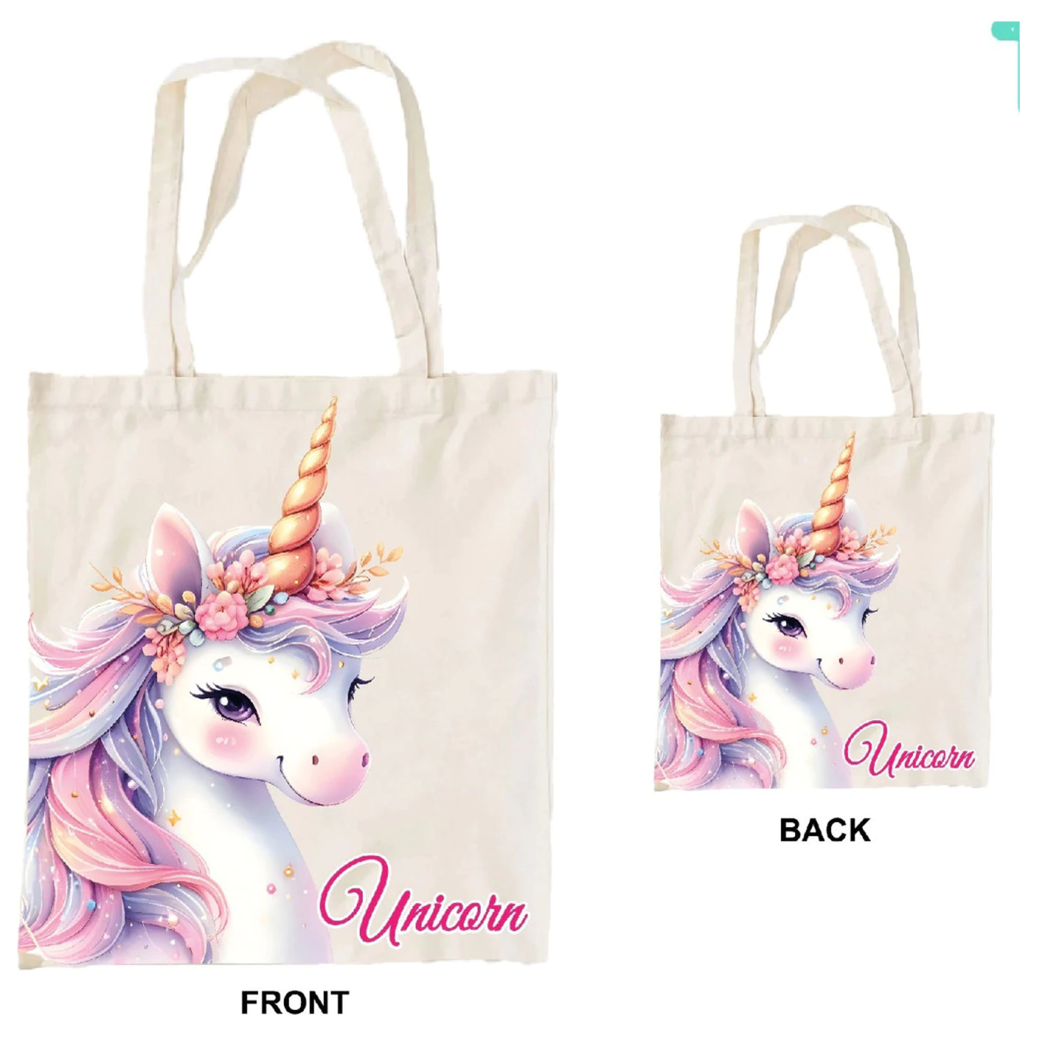 Unicorn Mystic torba iz platna, nakupovalna torba 44 cm fotografija izdelka