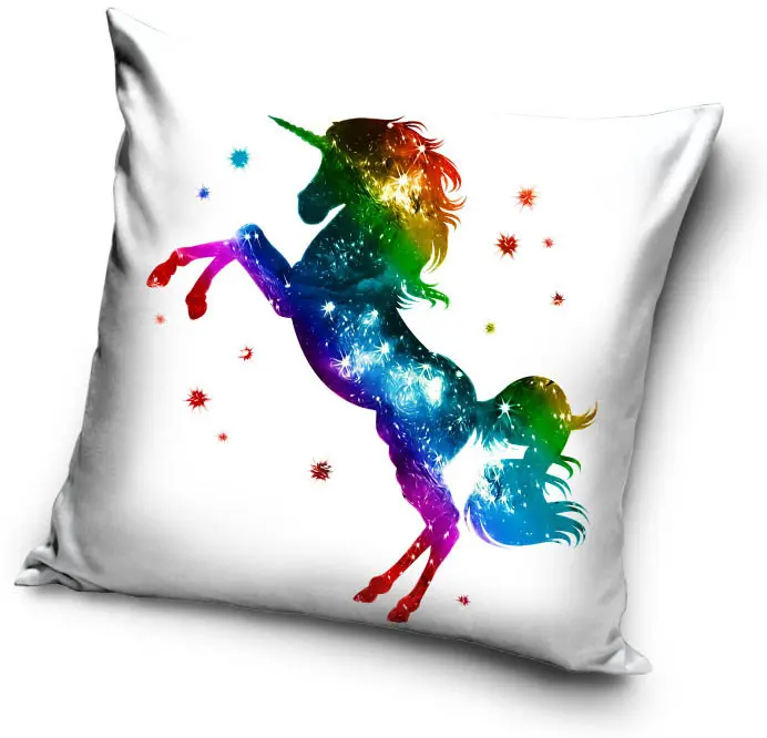Unicorn okrasni vzglavnik, dekorativna blazina 40x40 cm fotografija izdelka