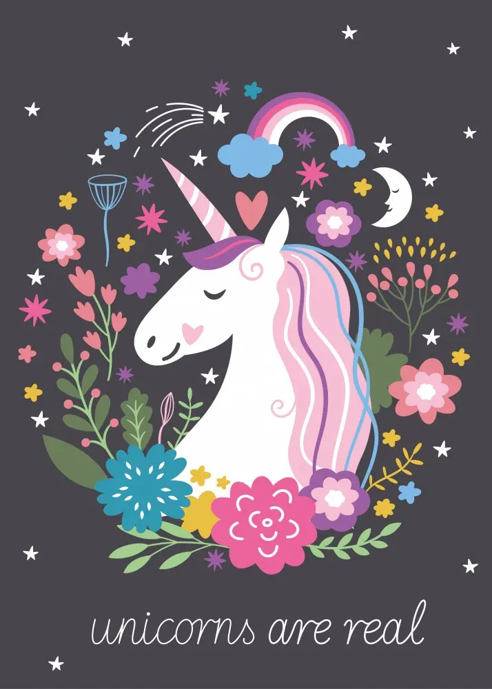 Unicorn flis odeja 100*140 cm fotografija izdelka