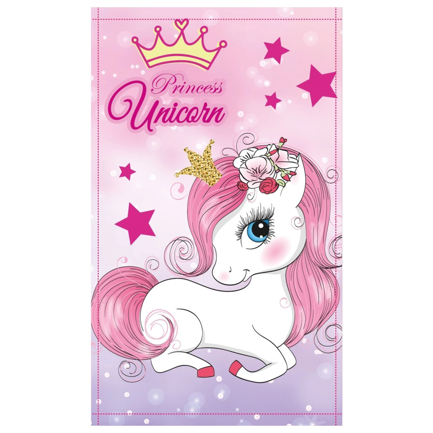 Unicorn Princess brisača za roke, brisača za obraz, brisača 30x50cm fotografija izdelka