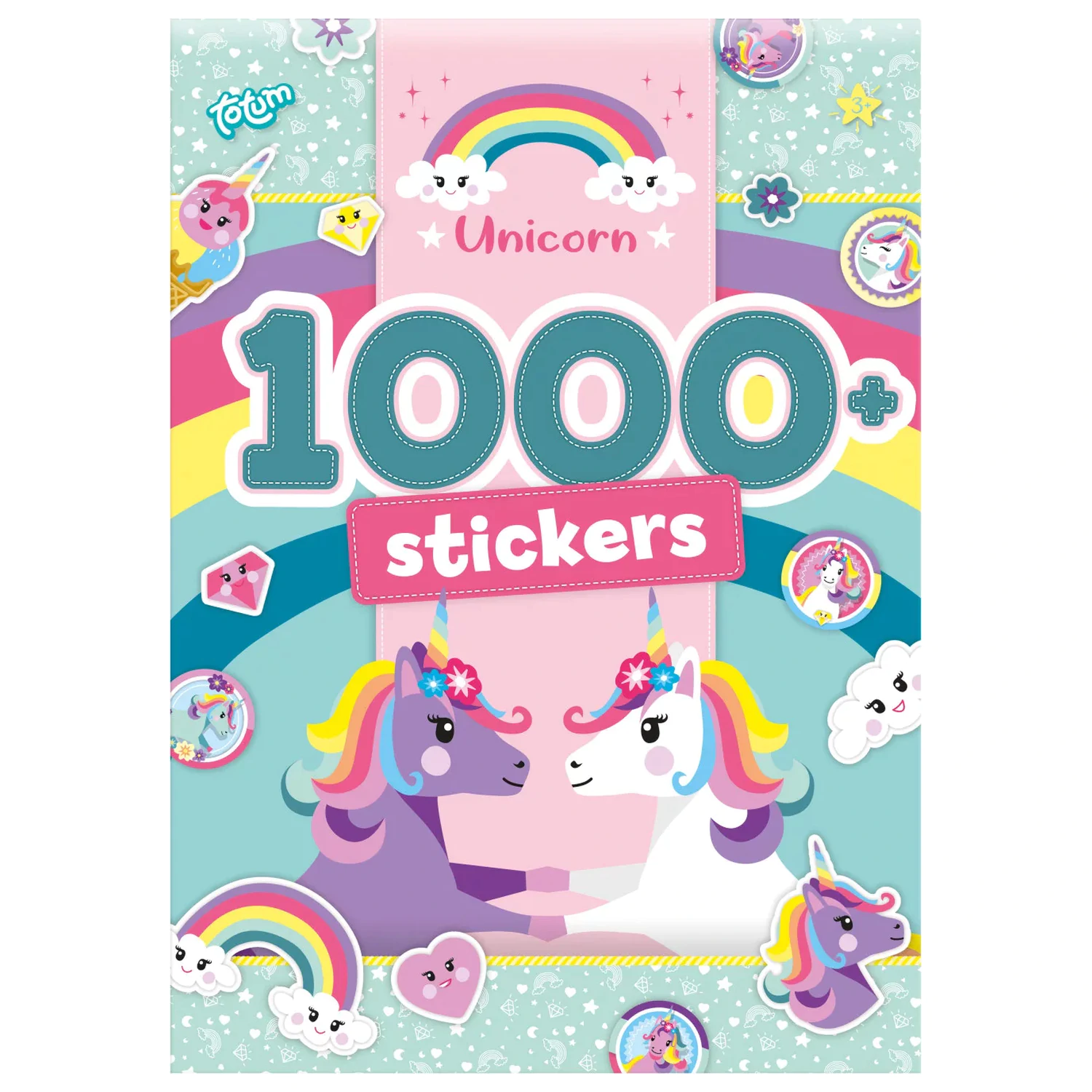 Unicorn Rainbow Paket Nalepk 1000 kosov fotografija izdelka