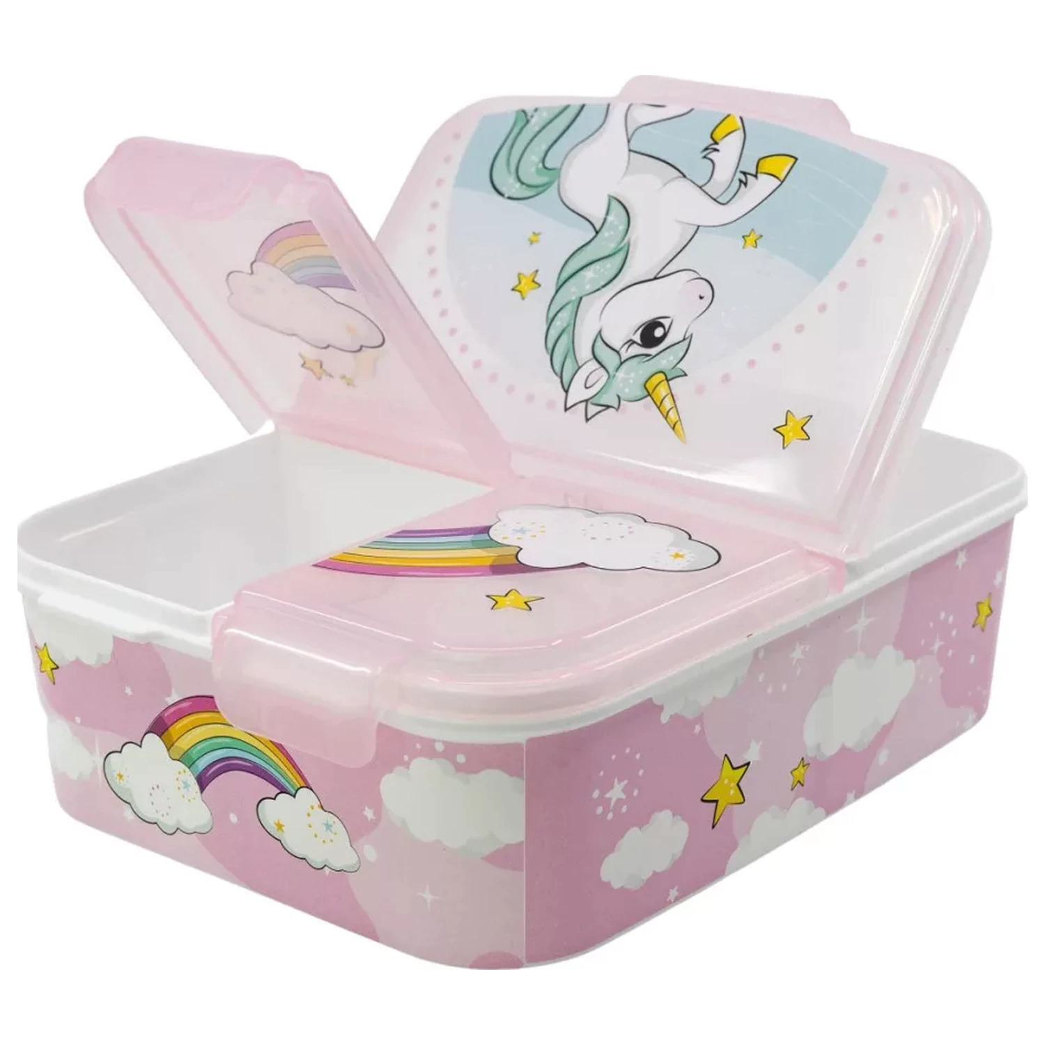 Unicorn Range večprekatna škatla za malico, škatla za sendviče fotografija izdelka