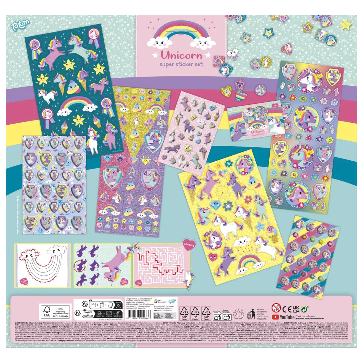 Unicorn Super set nalepk fotografija izdelka