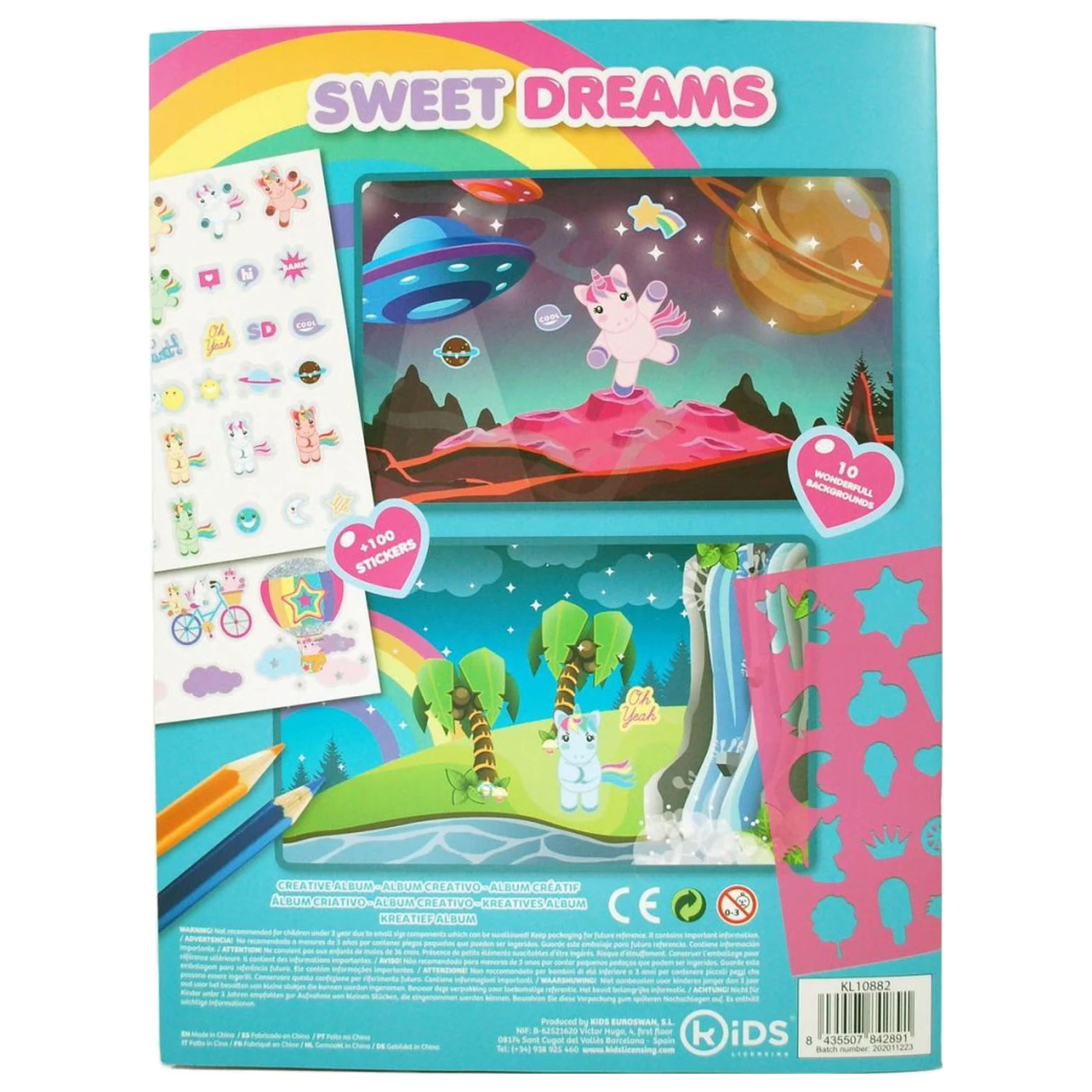 Unicorn Sweet Dreams Album z nalepkami s 1000 nalepkami fotografija izdelka
