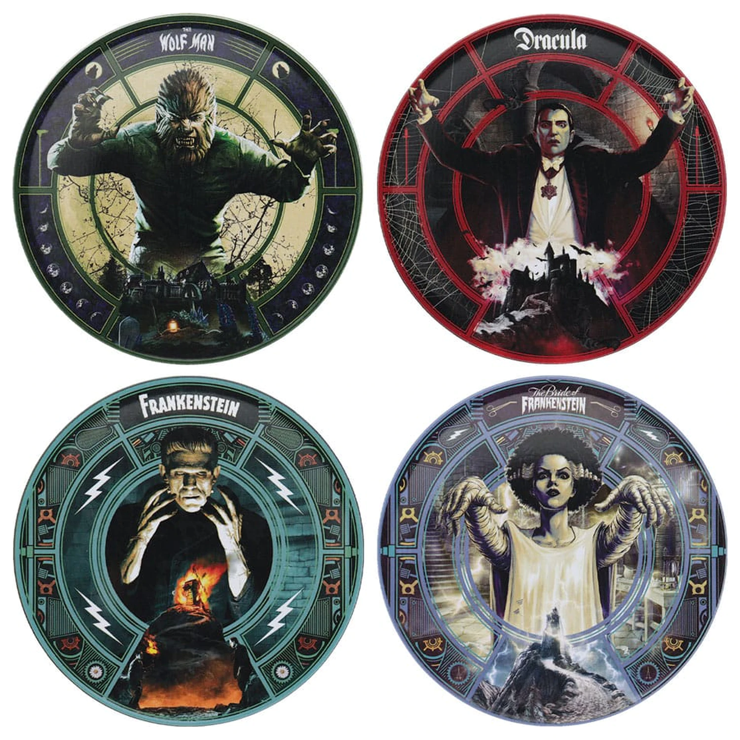 Universal Monsters komplet 4 podstavkov fotografija izdelka