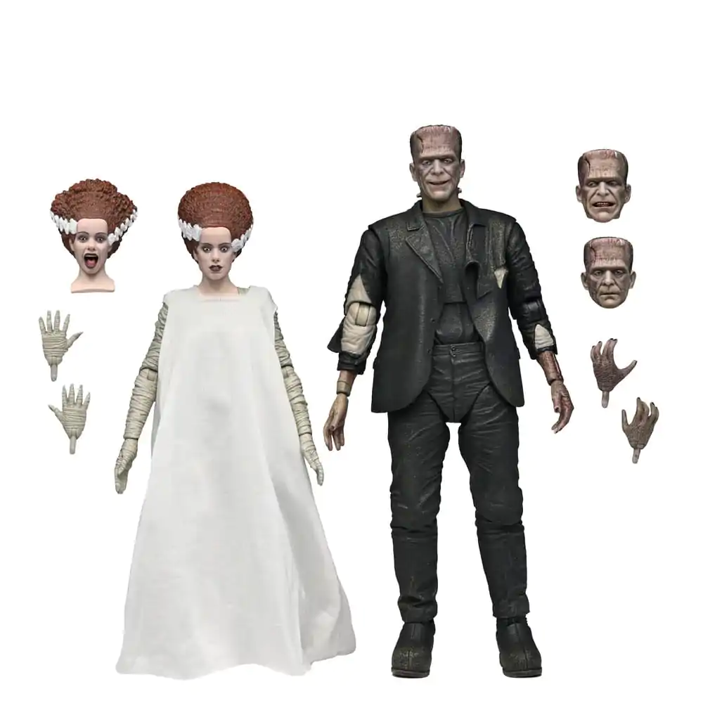 Universal Monsters Action Figures 2-pak Bride of Frankenstein 90th Anniversary The Monster & His Mate 18 centimetrov fotografija izdelka